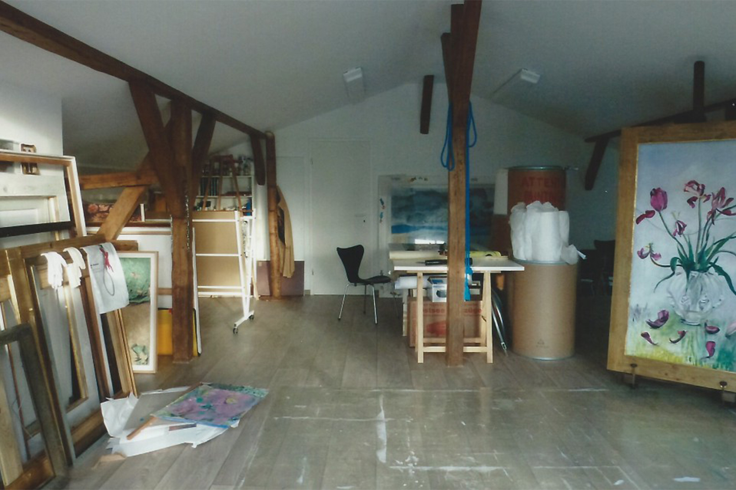 Das Atelier der bekannten Künstlerin Helga Hartje in Ostholstein.