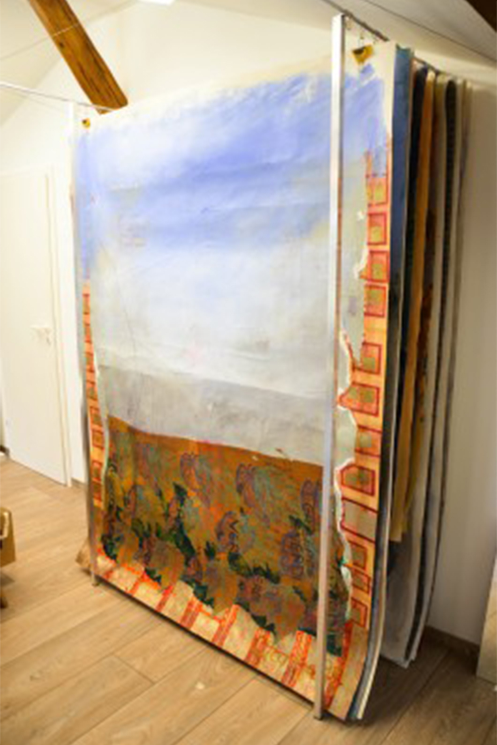 Kunstwerke im Atelier von Helga Hartje